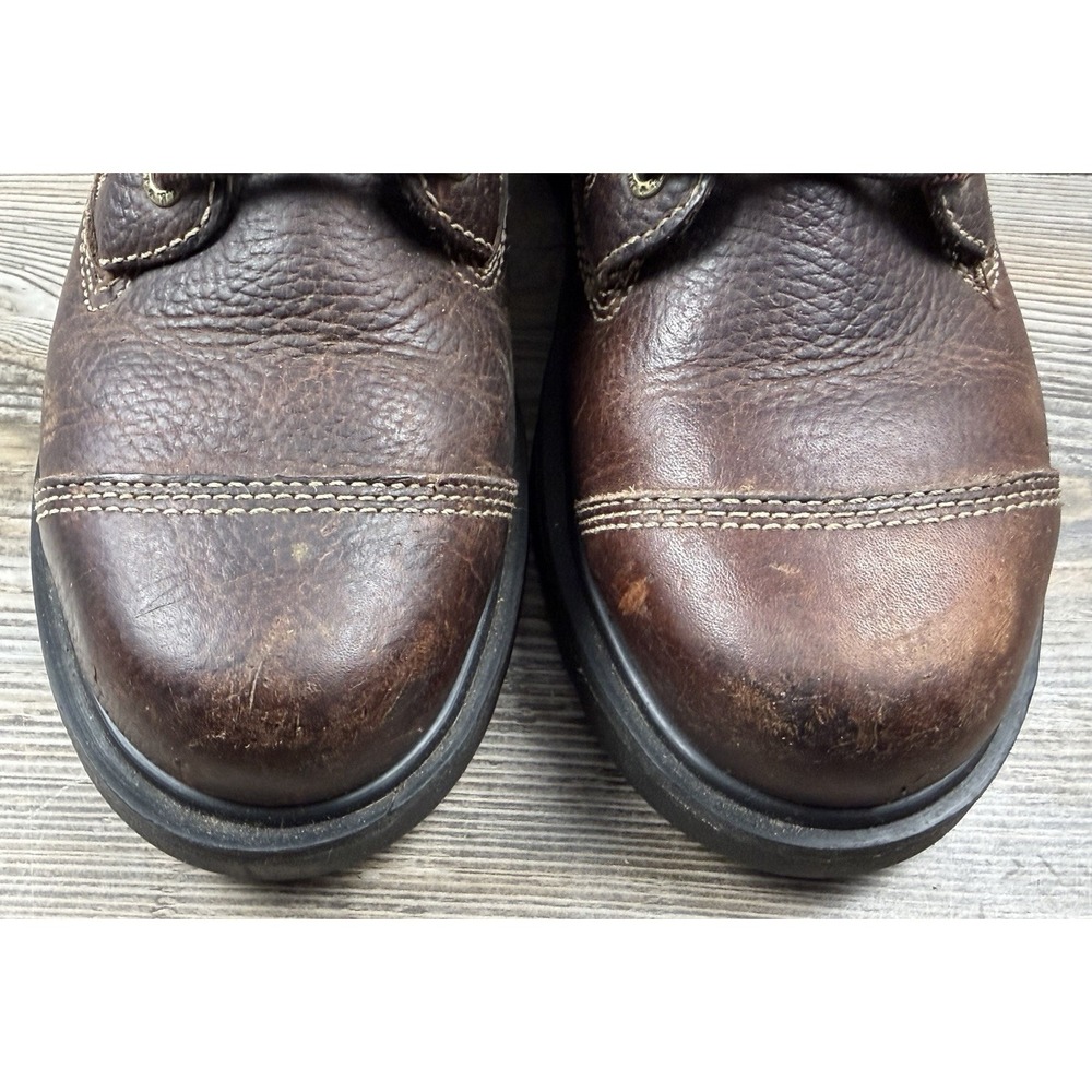 C.E. SCHMIDT Work Boots Women's Brown Leather Steel Toe Lace-Up Size 8 - Picture 3 of 16